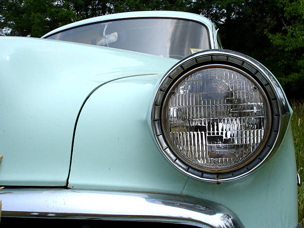 istock Mint Green Vintage Automobile Headlight 157283048