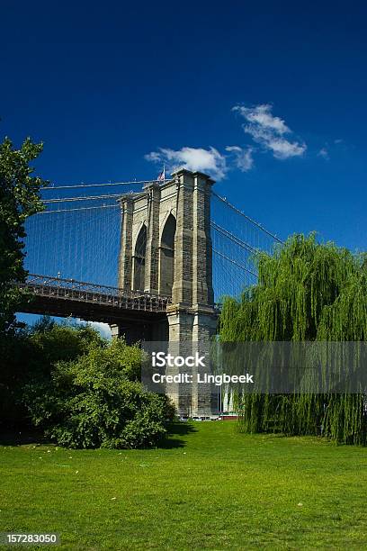 Brooklyn Bridge New York Stock Photo - Download Image Now - 1875, Abstract, Architecture