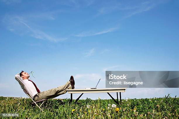 Relax Stock Photo - Download Image Now - Laptop, Men, Sitting