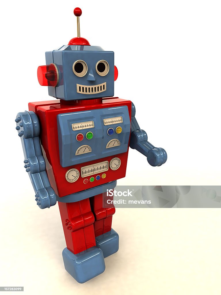 Freundliche Spielzeug-Roboter - Lizenzfrei Spielzeug Stock-Foto