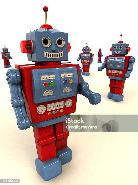 Per Robot Giocattolo - Fotografie stock e altre immagini di Bambola - Giocattolo - Bambola - Giocattolo, Conformità, Tridimensionale