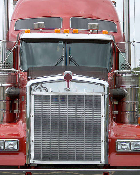 istock semi truck head on 157283114