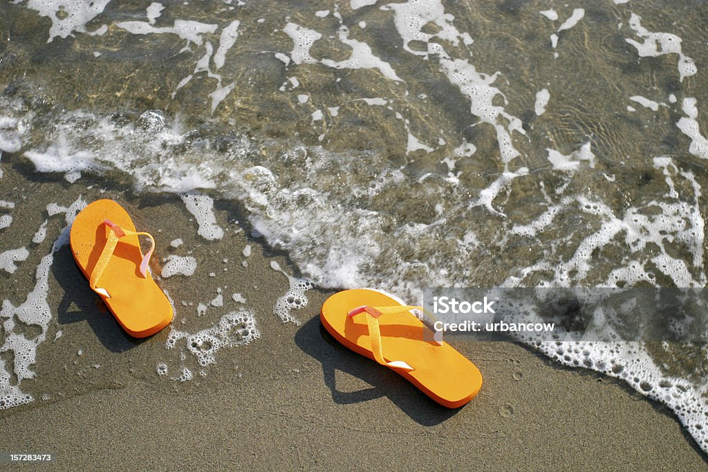 Sandalen washed bis - Lizenzfrei Badelatsche Stock-Foto