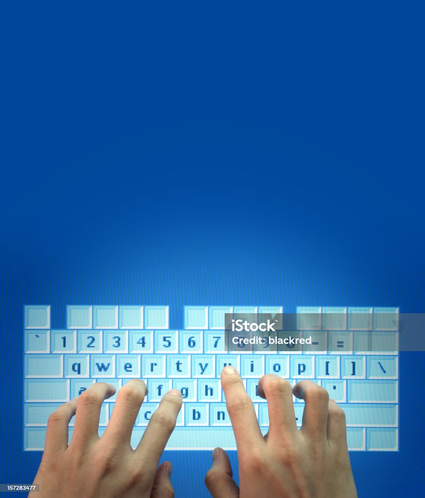 Clavier virtuel - Photo de Affichage digital libre de droits