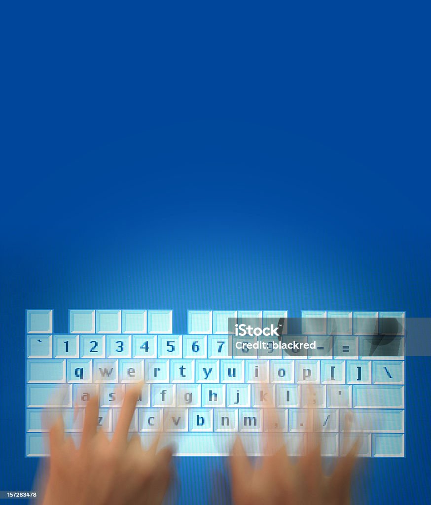 Cyber teclado - Foto de stock de Atividade royalty-free