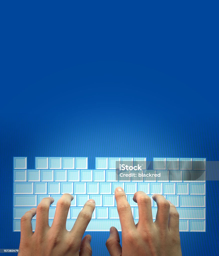 Cyber-Tastatur - Lizenzfrei Tippen Stock-Foto