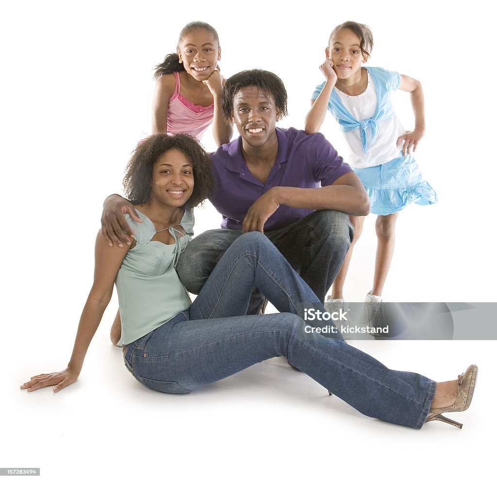 Família feliz - Foto de stock de Afro-americano royalty-free