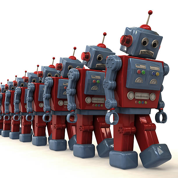 オートマトン - robot conformity toy retro revival ストックフォトと画像