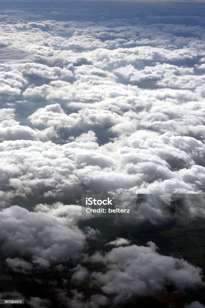 Flauschige Wolken - Lizenzfrei Ansicht aus erhöhter Perspektive Stock-Foto
