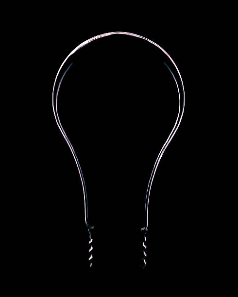 Lightbulb Silhouette  blackout photos stock pictures, royalty-free photos & images