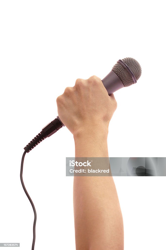 Cantante - Foto stock royalty-free di Microfono