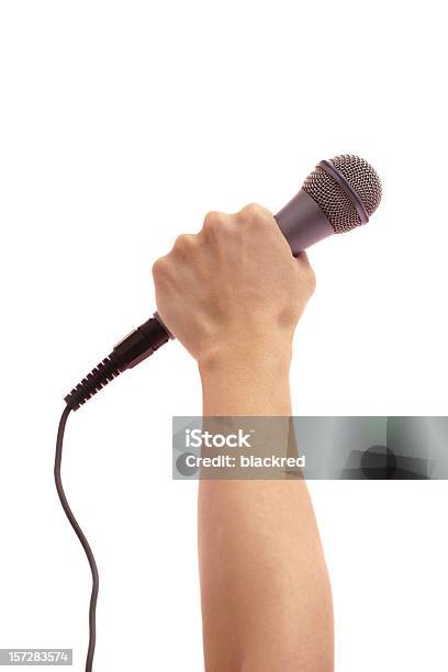 Cantor - Fotografias de stock e mais imagens de Microfone - Microfone, Segurar, Mão Humana