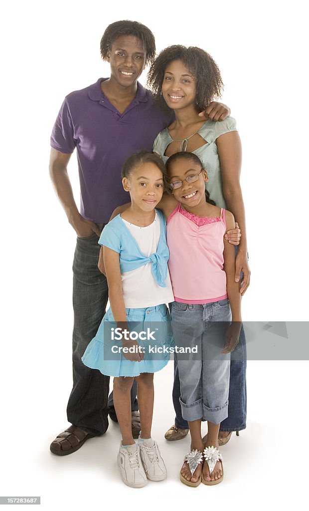 Família feliz de quatro - Royalty-free Família Foto de stock