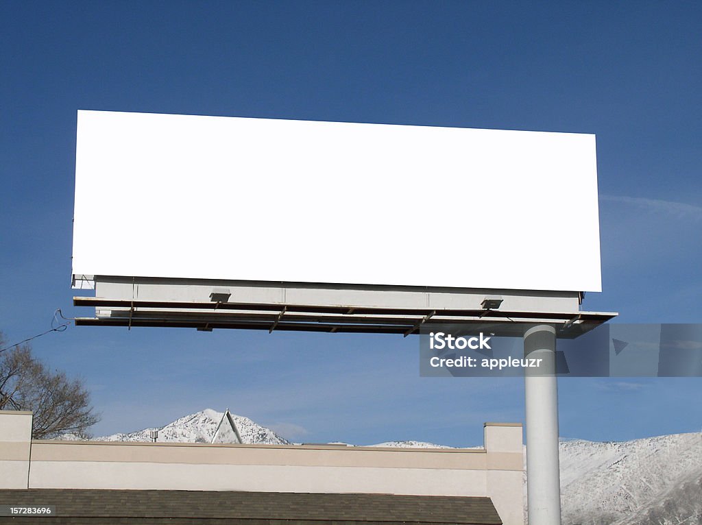 Blank billboard  Billboard Stock Photo