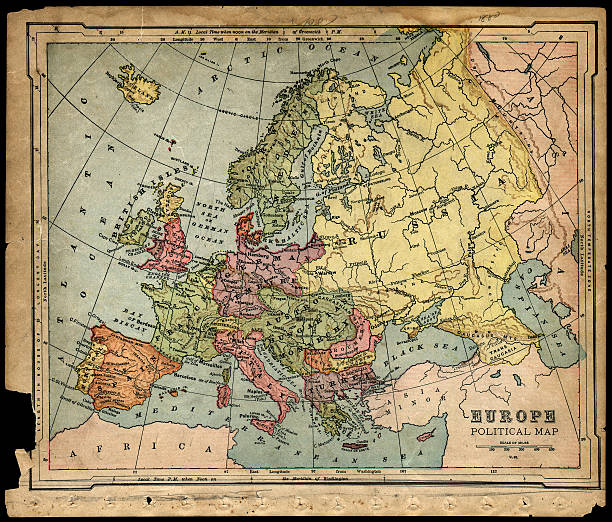 istock old 1800's political europe map 157283735