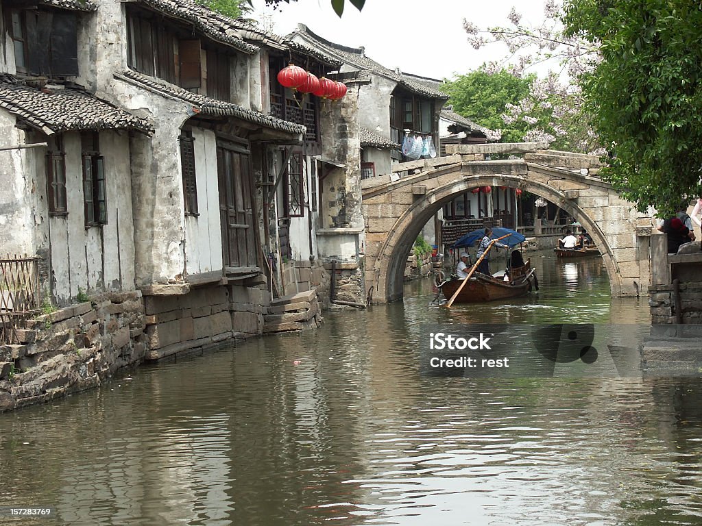 Zhouzhuang - Foto de stock de Aldeia royalty-free