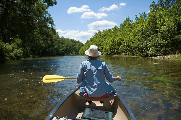 Canoeing stock photo