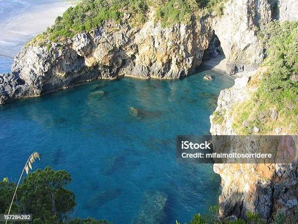 Ft S Nicola Arcella Calabria Italy 2 Stock Photo - Download Image Now - Calabria, Sicily, Bluebell