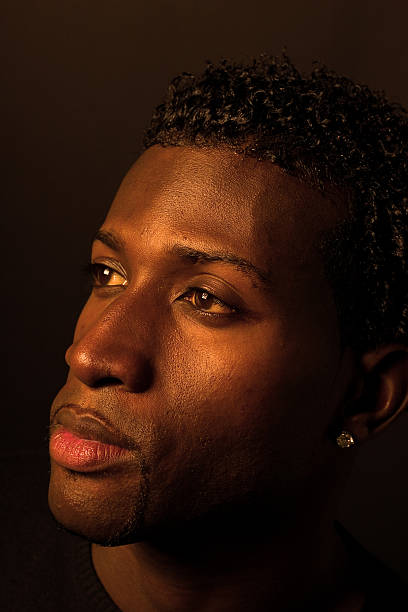 istock Portrait of a dark man 157284285