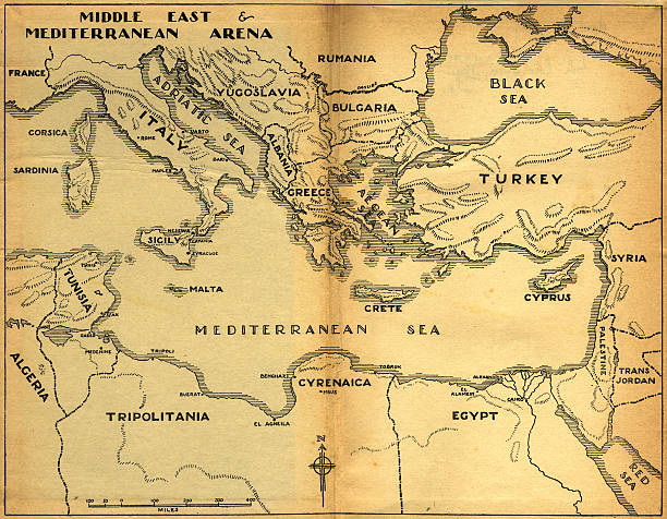 middle east & mediterrâneo o mapa - sérvia e montenegro - fotografias e filmes do acervo