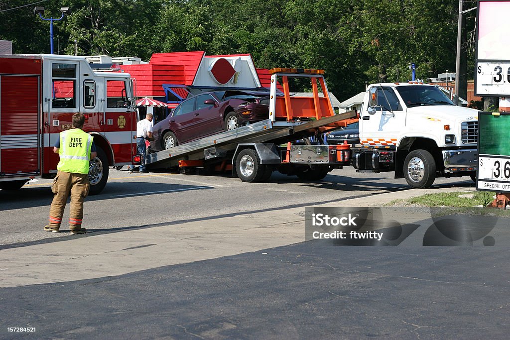 Accident de 3 - Photo de Remorquer libre de droits