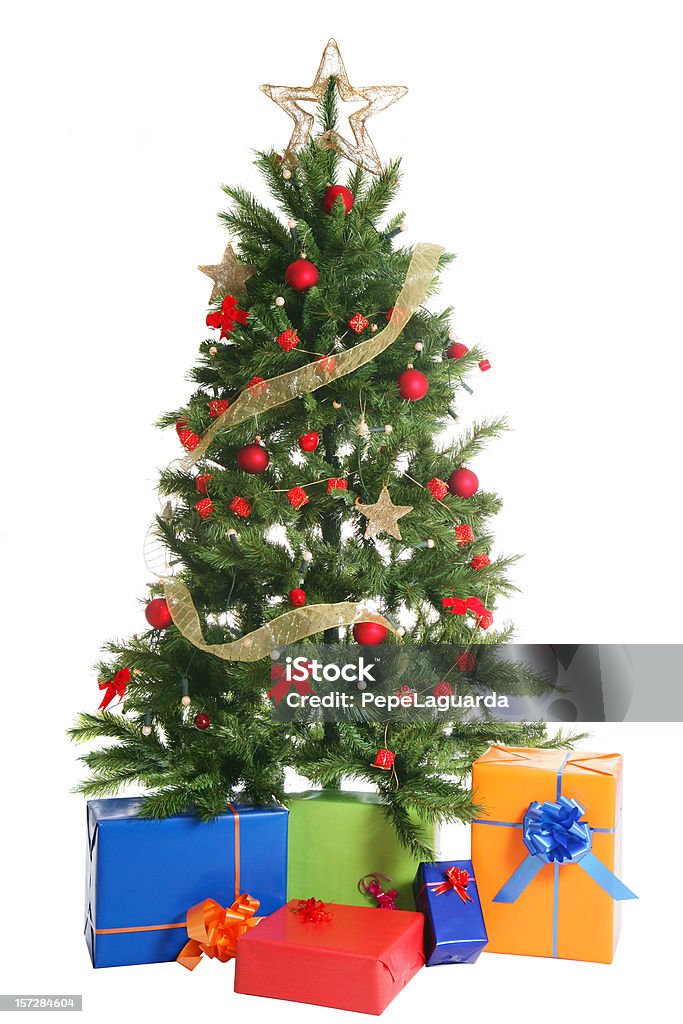 Árbol de Navidad & presenta - Foto de stock de Adorno de navidad libre de derechos
