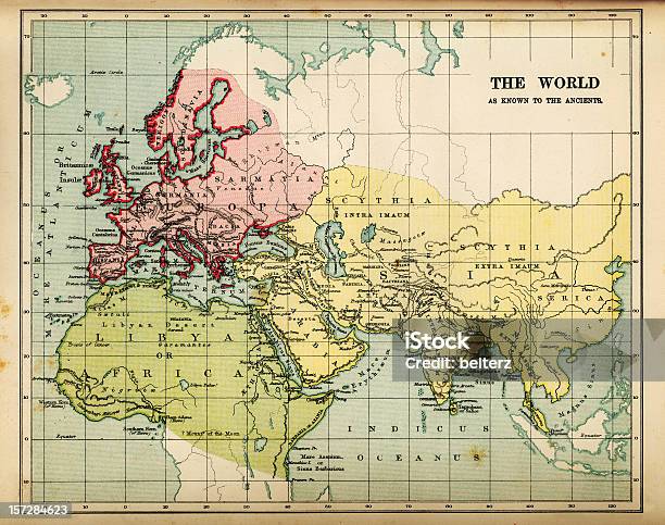 Antigos Mapa - Fotografias de stock e mais imagens de Mapa - Mapa, Arcaico, Europa - Locais geográficos