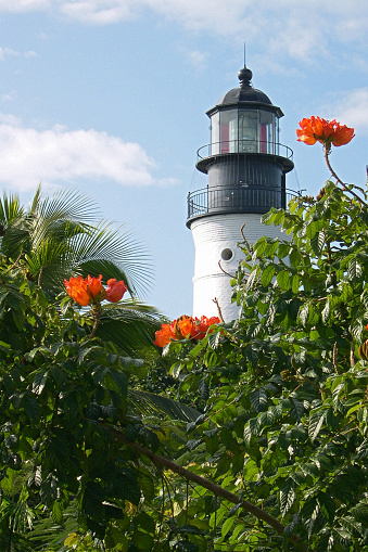 Key West Ligthouse on Whitehead St. built in 1847 to replace the original one after its destruction during a hurricane.