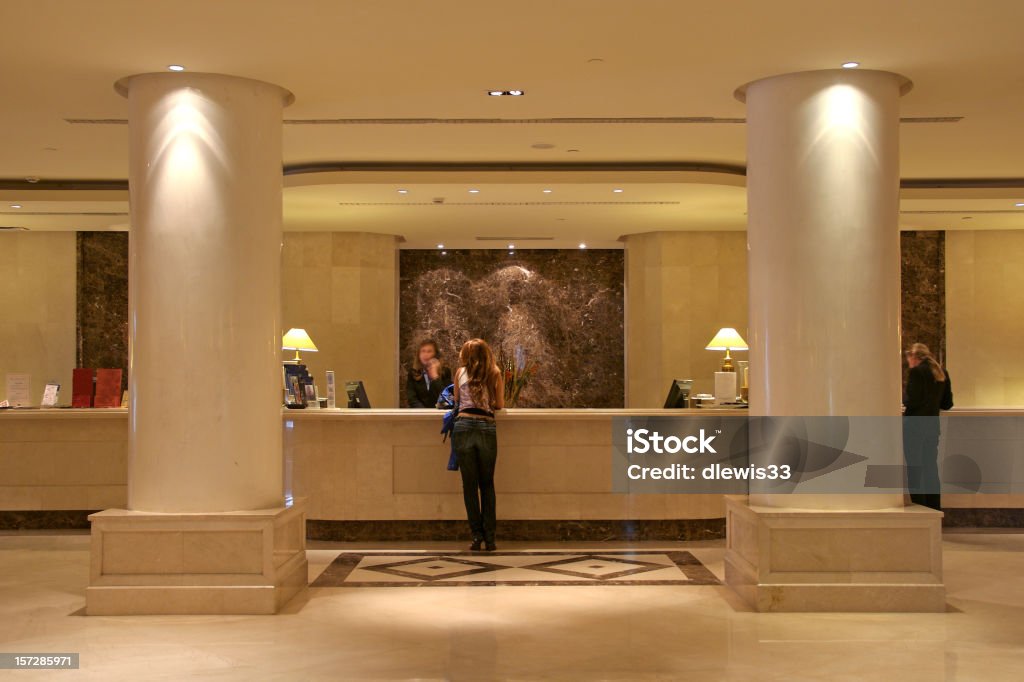 Lobby do Hotel de luxo - Royalty-free Recepção de Hotel Foto de stock