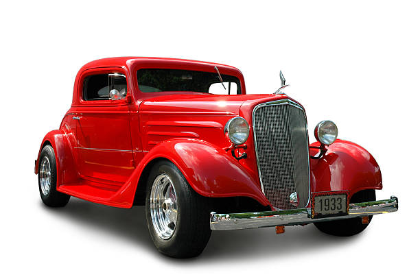 chevrolet coupe 1933 - shiny chrome car vehicle door imagens e fotografias de stock