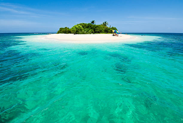 istock Lonely tropical island in the Caribbean 157286131
