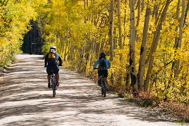 Autumn Riders stock photo