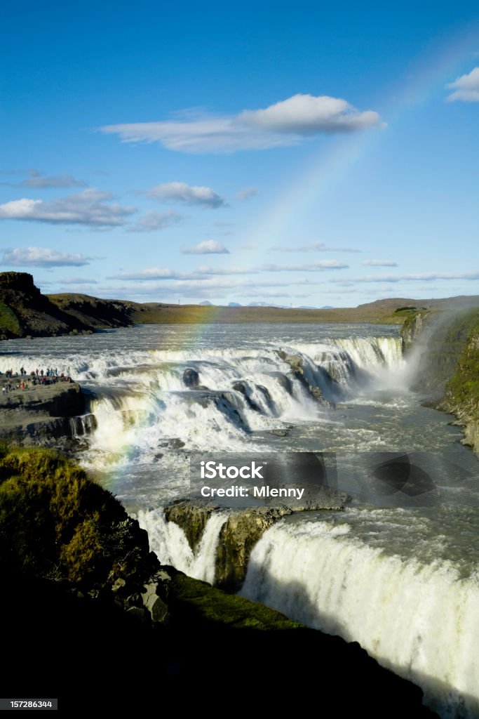 Cascate Gullfoss Islanda - Foto stock royalty-free di Acqua