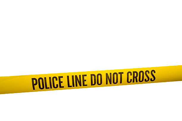 istock Police Line Tape with Clipping Path 157286503