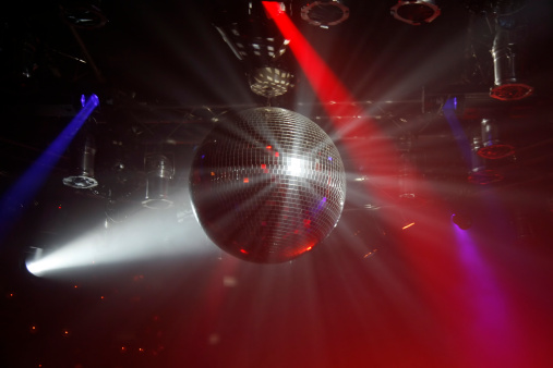 A Disco Ball in an upscale nightclub inside a Tampa Casino