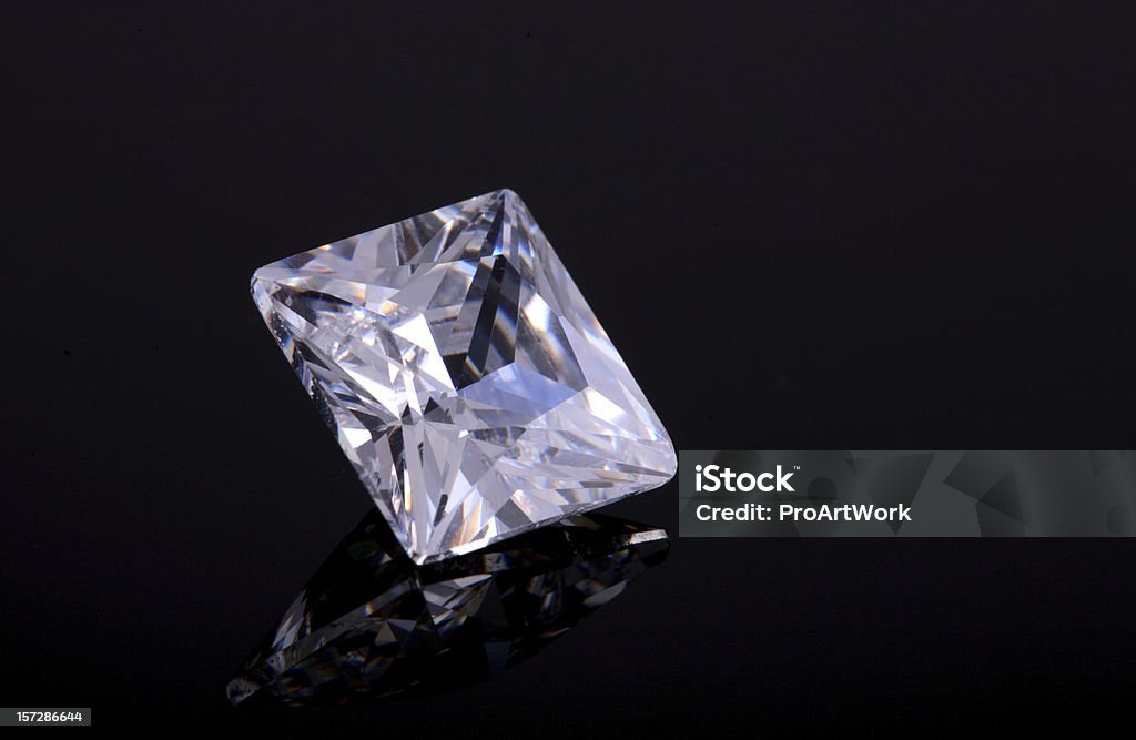 Principessa taglio di diamante - Foto stock royalty-free di Composizione orizzontale
