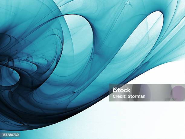 Deep Blue Silky Smoke Background Stock Photo - Download Image Now - Cut Out, Abstract, Futuristic