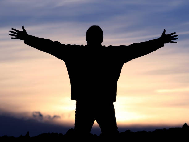 istock Praise and Worship Silhouette 157286941