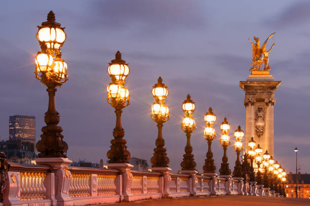 알렉산드르 iii - pont alexandre iii 뉴스 사진 이미지