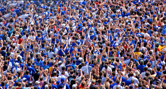 crowd of people - Soccer Fans