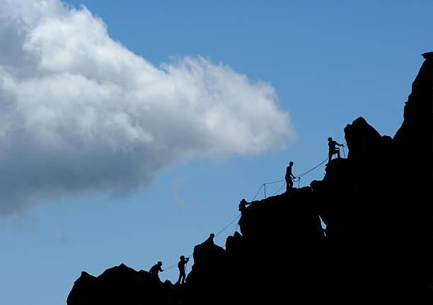 Alpinistas - foto de acervo