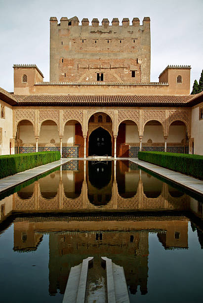 palacio nazaries, альгамбра, гранада - seville andalusia spain pattern стоковые фото и изображения