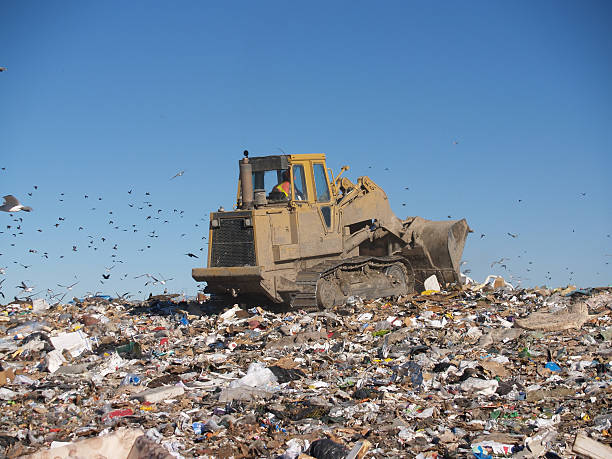 istock Bulldozer on Sea of Garbage 157287639