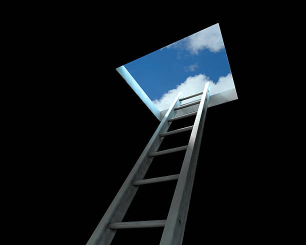istock Ladder leading to the open sky 157287658