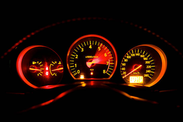 Sporty Dashboard stock photo