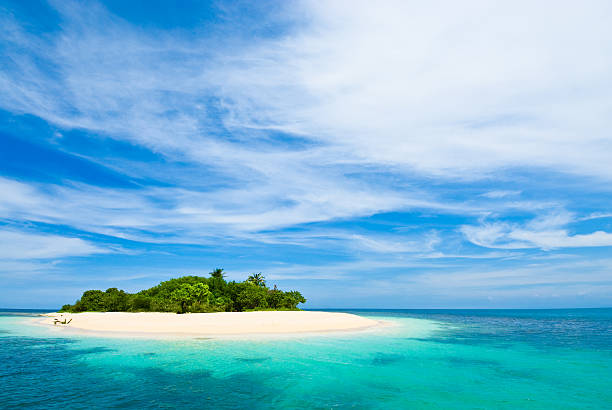 istock Lonely tropical island in the Caribbean 157287774