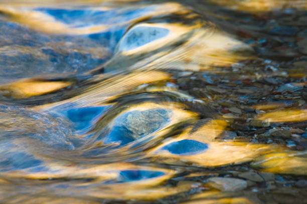 река refeflection - streaming water falling water running water стоковые фото и изображения