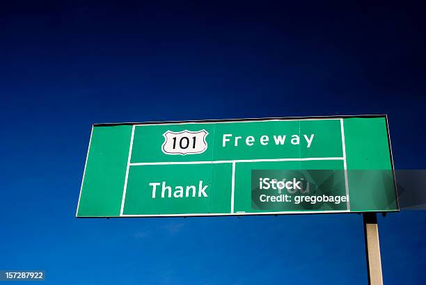 Thank You Sign Stock Photo - Download Image Now - Admiration, American Culture, Billboard Posting