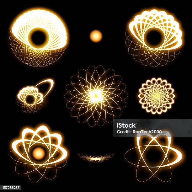 Atomowa Ikony Xxl - zdjęcia stockowe i więcej obrazów Atom - Atom, Abstrakcja, Bez ludzi