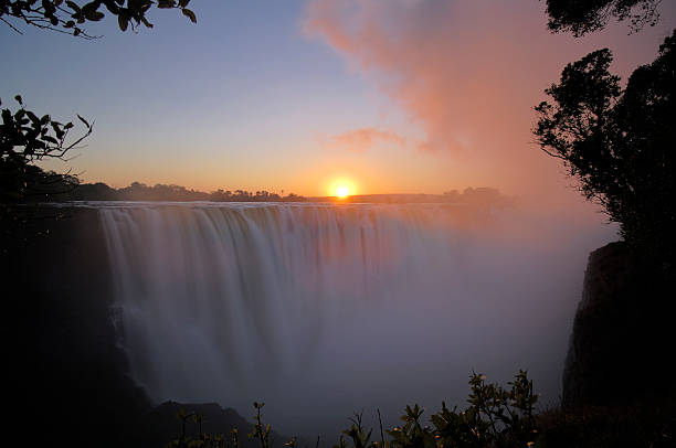 istock Sunrise over the Victoria Fall 157288427